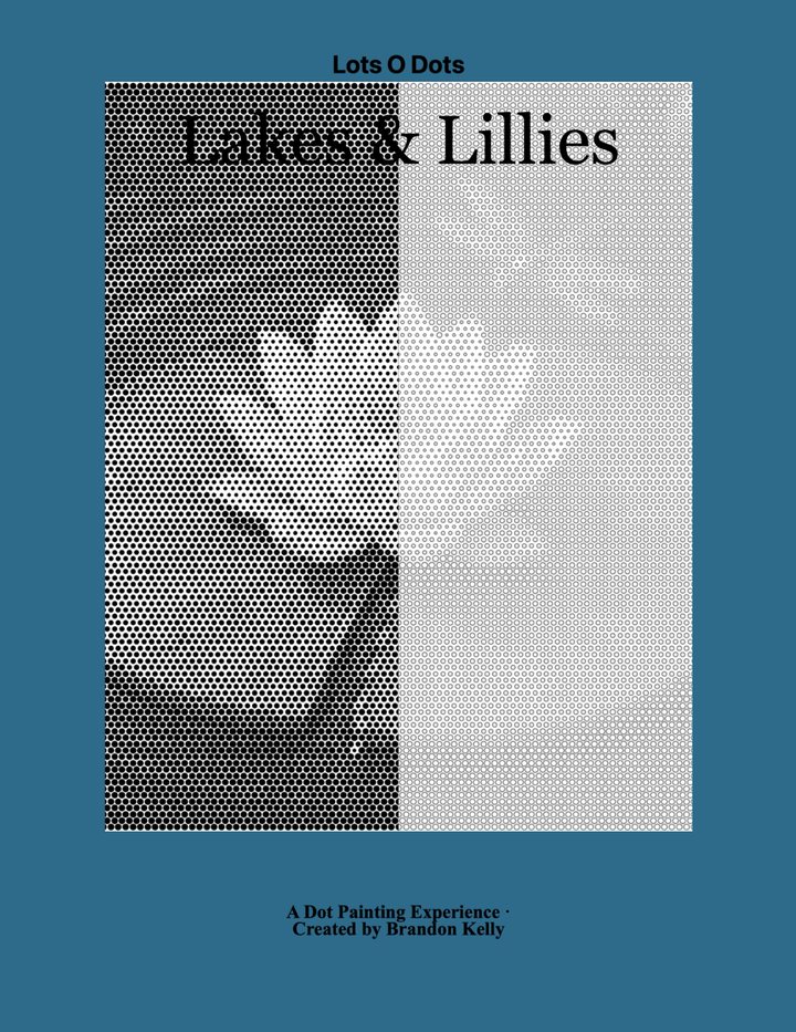 Lakes & Lillies dot painting book cover